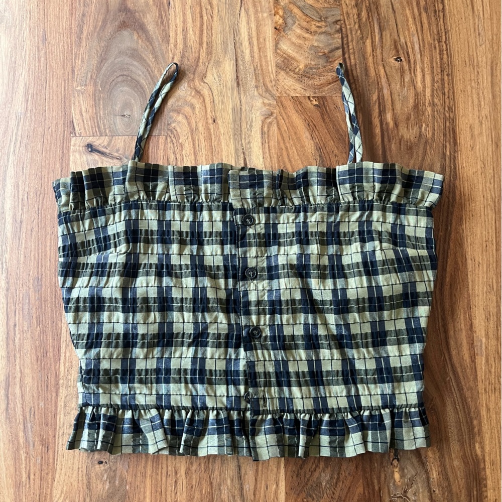 GANNI CROPPED TOP SIZE 34